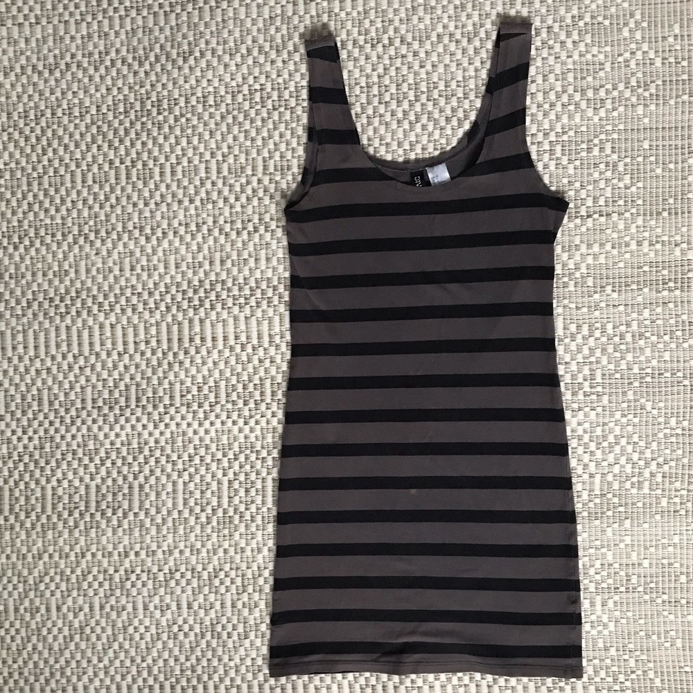 Striped tight mini dress